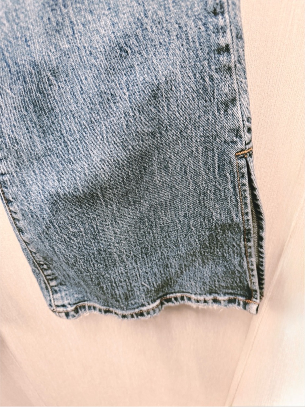 Willow + Root The Flared Out High Rise Split Hem Jeans, Size 24 - Picture 7 of 12